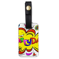 Abstract Wood Design Floor Texture Luggage Tag (one Side) by Celenk