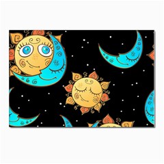 Seamless-pattern-with-sun-moon-children Postcards 5  X 7  (pkg Of 10) by uniart180623