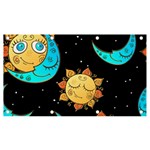 Seamless-pattern-with-sun-moon-children Banner and Sign 7  x 4  Front