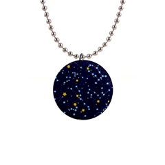 Seamless-pattern-with-cartoon-zodiac-constellations-starry-sky 1  Button Necklace by uniart180623