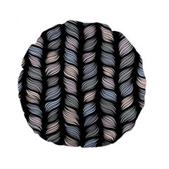 Seamless-pattern-with-interweaving-braids Standard 15  Premium Flano Round Cushions by uniart180623