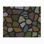 Cartoon-colored-stone-seamless-background-texture-pattern - Small Glasses Cloth (2 Sides) Front