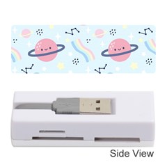 Cute-planet-space-seamless-pattern-background Memory Card Reader (stick) by uniart180623