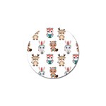 Cute-cartoon-boho-animals-seamless-pattern Golf Ball Marker (10 pack) Front