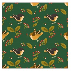 Cute-seamless-pattern-bird-with-berries-leaves Square Satin Scarf (36  X 36 ) by uniart180623