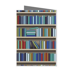 Bookshelf Mini Greeting Cards (pkg Of 8) by uniart180623