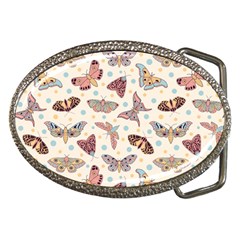 Pattern-with-butterflies-moths Belt Buckles by uniart180623