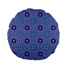 Floral-seamless-pattern Standard 15  Premium Flano Round Cushions by uniart180623