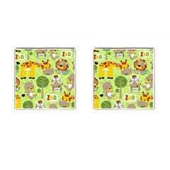 Funny-animals-cartoon Cufflinks (square) by uniart180623