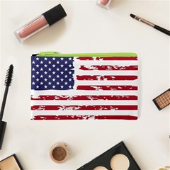 Flag Usa Unite Stated America Cosmetic Bag (xs) by uniart180623