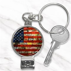 Usa Flag United States Nail Clippers Key Chain by uniart180623