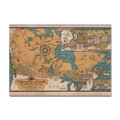 World Map Travel Pattern Architecture Sticker A4 (10 Pack) by uniart180623