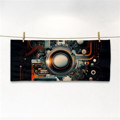 Technology Robot Internet Processor Hand Towel by Ravend