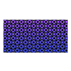 Mazipoodles Purple Pink Gradient Donuts Polka Dot Satin Shawl 45  X 80  by Mazipoodles