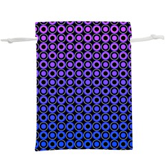 Mazipoodles Purple Pink Gradient Donuts Polka Dot Lightweight Drawstring Pouch (xl) by Mazipoodles