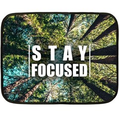 Stay Focused Focus Success Inspiration Motivational Two Sides Fleece Blanket (mini) by Bangk1t