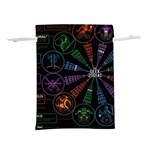 Zodiac Geek Lightweight Drawstring Pouch (M) Back