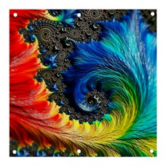 Colorful Digital Art Fractal Design Banner And Sign 3  X 3  by uniart180623