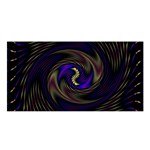 Manadala Twirl Abstract Satin Shawl 45  x 80  Front