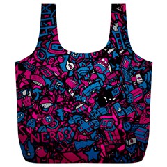 Grafitti Graffiti Abstract Artwork Digital Full Print Recycle Bag (xl) by uniart180623
