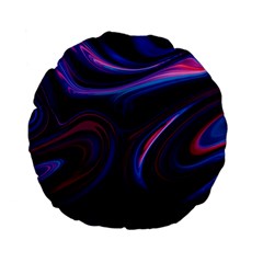 Purple Blue Swirl Abstract Standard 15  Premium Flano Round Cushions by uniart180623