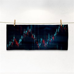 Flag Patterns On Forex Charts Hand Towel by uniart180623
