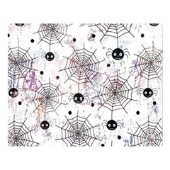 Creepy Spider Two Sides Premium Plush Fleece Blanket (large) by uniart180623