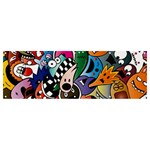Cartoon Explosion Cartoon Characters Funny Banner and Sign 12  x 4  Front