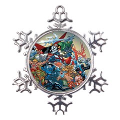 80 s Cartoons Cartoon Masters Of The Universe Metal Large Snowflake Ornament by uniart180623