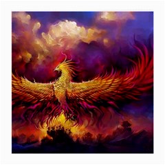 Phoenix Bird Medium Glasses Cloth by uniart180623