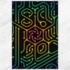 Circuit Hexagonal Geometric Pattern Background Pattern Canvas 20  X 30  by Ndabl3x