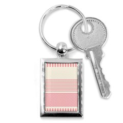 Background Pink Beige Decorative Texture Craft Key Chain (rectangle) by Simbadda