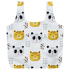 Seamless Pattern Cute Animals Full Print Recycle Bag (xxxl) by Simbadda