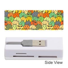 Seamless Pattern With Doodle Bunny Memory Card Reader (stick) by Simbadda