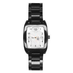 (2)dx Hoodie  Stainless Steel Barrel Watch by Alldesigners