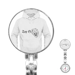 (2)dx Hoodie  Stainless Steel Nurses Watch by Alldesigners