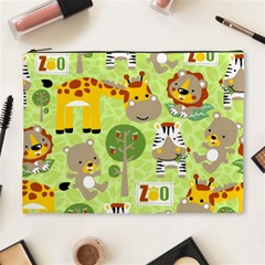 Funny Animals Cartoon Cosmetic Bag (xl) by Simbadda
