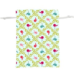 Birds Pattern Background Lightweight Drawstring Pouch (xl) by Simbadda