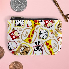 Vector Seamless Pattern Nice Animals Cartoon Mini Coin Purse by Simbadda