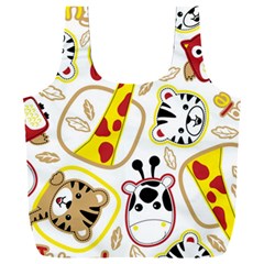 Vector Seamless Pattern Nice Animals Cartoon Full Print Recycle Bag (xxxl) by Simbadda