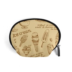 Ice-cream-vintage-pattern Accessory Pouch (small) by Simbadda