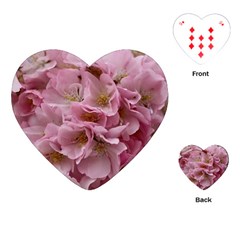 Cherry-blossoms Playing Cards Single Design (heart) by Excel