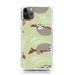 Sloths-pattern-design iPhone 11 Pro Max 6.5 Inch TPU UV Print Case Front