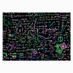 Math-linear-mathematics-education-circle-background Large Glasses Cloth by Simbadda