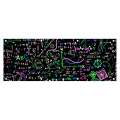 Math-linear-mathematics-education-circle-background Banner And Sign 8  X 3  by Simbadda