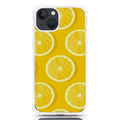 Lemon-fruits-slice-seamless-pattern Iphone 13 Tpu Uv Print Case by Simbadda
