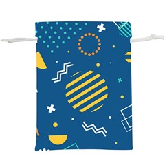 Flat-design-geometric-shapes-background Lightweight Drawstring Pouch (xl) by Simbadda