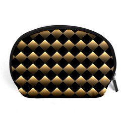 Golden-chess-board-background Accessory Pouch (large) by Simbadda