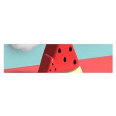 Strawberries Fruit Oblong Satin Scarf (16  X 60 ) by Grandong
