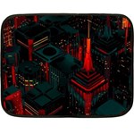 A Dark City Vector Fleece Blanket (Mini) 35 x27  Blanket